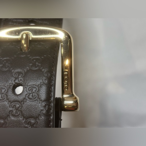 Gucci GG Guccissima Brown Leather Belt SZ 70/28 - Picture 2 of 5